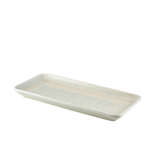 Terra Porcelain Pearl Smalt rektangulært fat 31 x 14 cm NR-PPL30 by Genware color Svart