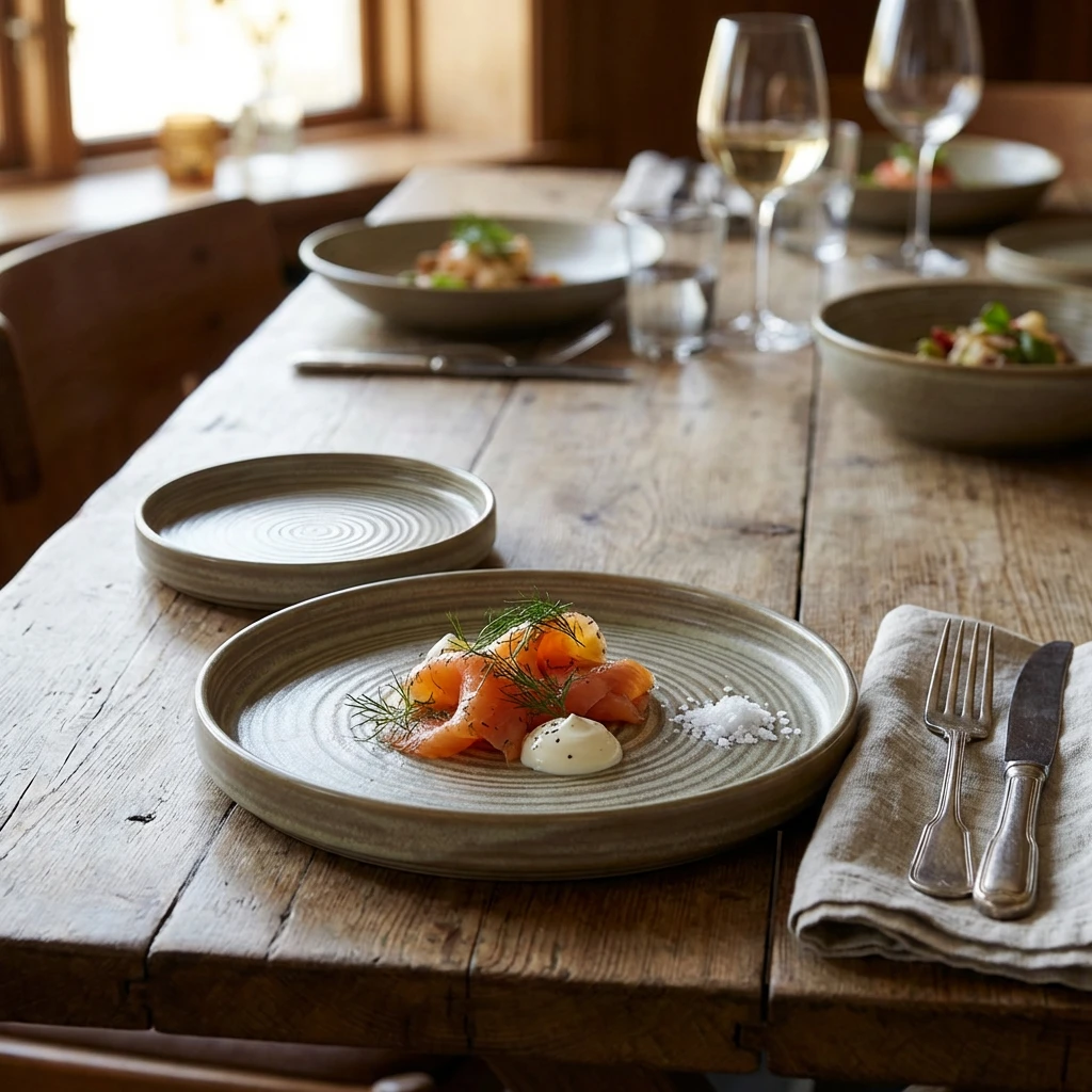 Terra Porcelain Matt Grå presentasjonsplate 18 cm PR-PMG18 by Genware color Svart