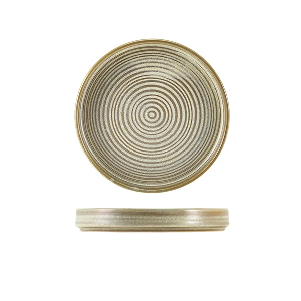 Terra Porcelain Matt Grå presentasjonsplate 18 cm PR-PMG18 by Genware color Svart