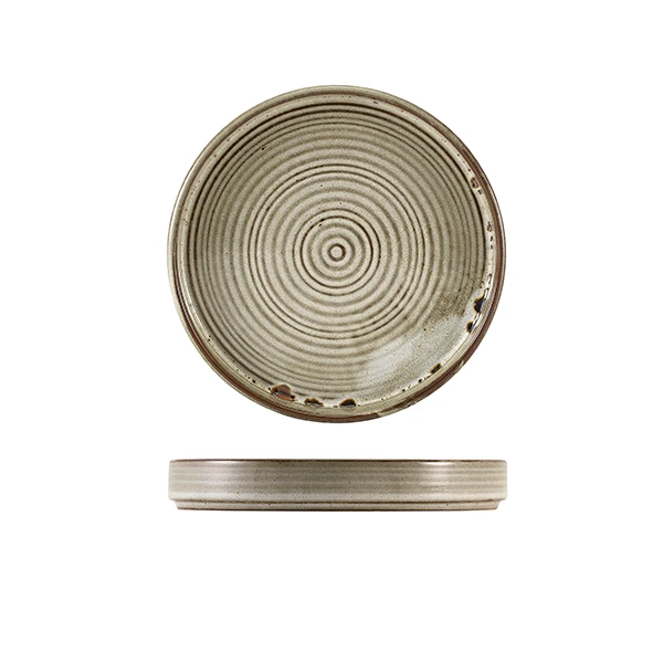 Terra Porcelain Grey Presentasjonstallerken 18 cm PR-PG18 by Genware color Svart