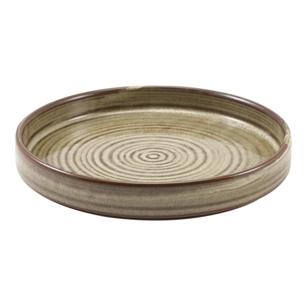 Terra Porcelain Grey Presentasjonstallerken 18 cm PR-PG18 by Genware color Svart