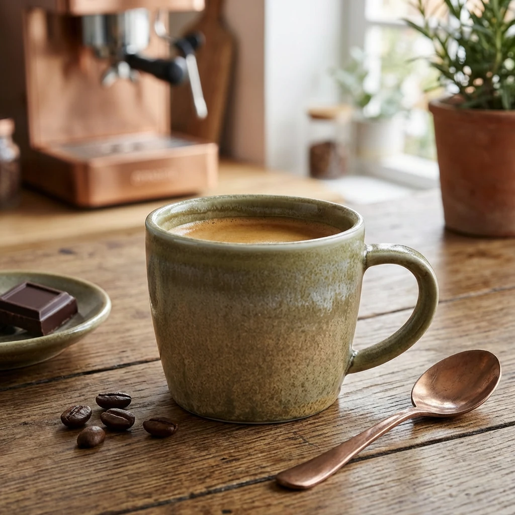 Terra Porcelain Matt Grå espressokopp 9 cl / 3 oz CUP-PMG9 by Genware color Svart