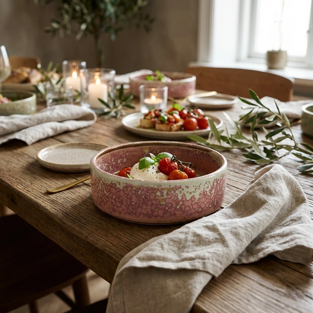 Terra Porcelain Rose Presentasjonsskål 13 cm PB-PRS13 by Genware color Svart