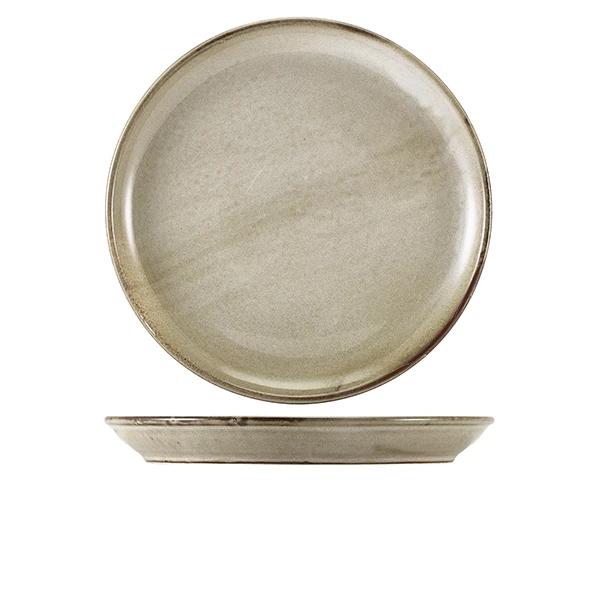 Terra Porcelain Grey Coupe tallerken 30,5 cm CP-PG30 by Genware color Svart