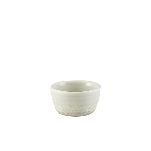Terra Porcelain Pearl Ramekin 45 ml/1,5 oz RAM-PPL1 by Genware color Svart