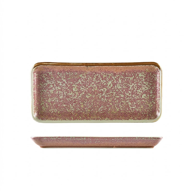 Terra Porcelain Rose smalt rektangulært fat 27 x 12,5 cm NR-PRS27 by Genware color Svart