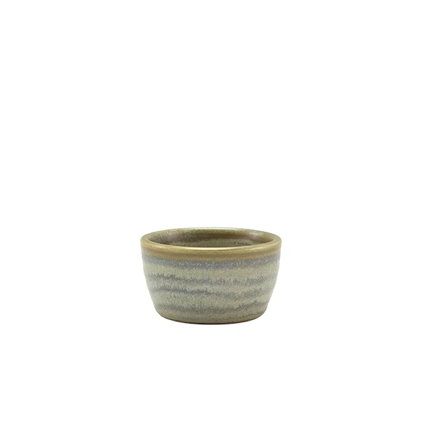 Terra Porcelain Matt Grå Ramekin 45ml/1,5oz RAM-PMG1 by Genware color Svart