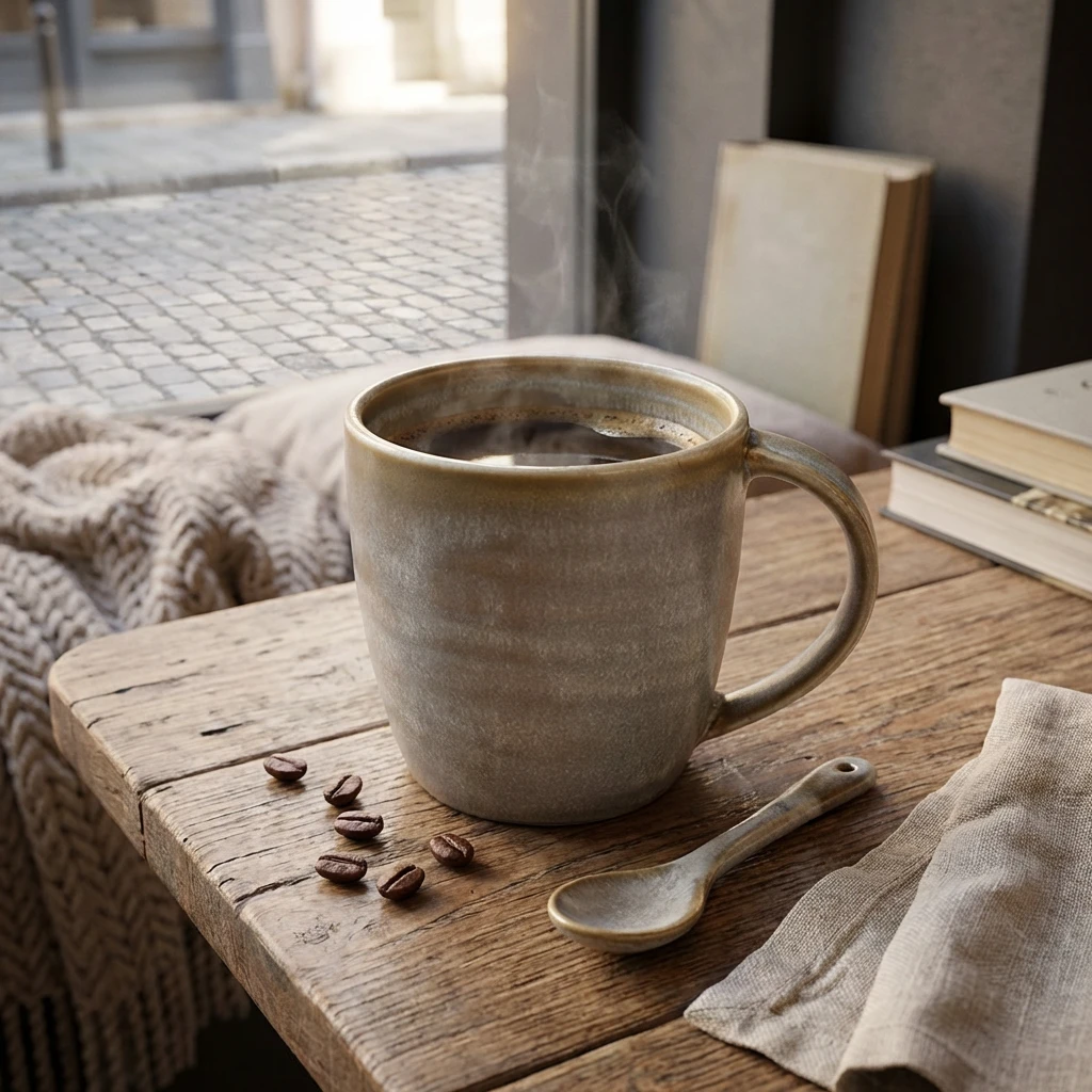 Terra Porcelain Matt Grå krus 30cl/10,5oz MUG-PMG32 by Genware color Svart