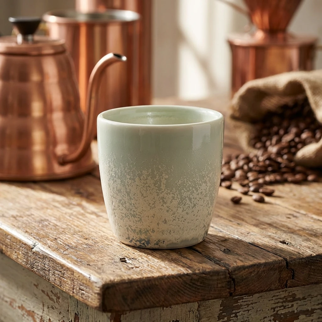 Terra Porcelain Pearl Chipkopp 30 cl/10,5 oz CC-PPL32 by Genware color Svart