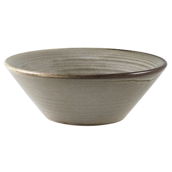 Terra Porcelain Grey Konisk skål 14 cm CN-PG14 by Genware color Svart