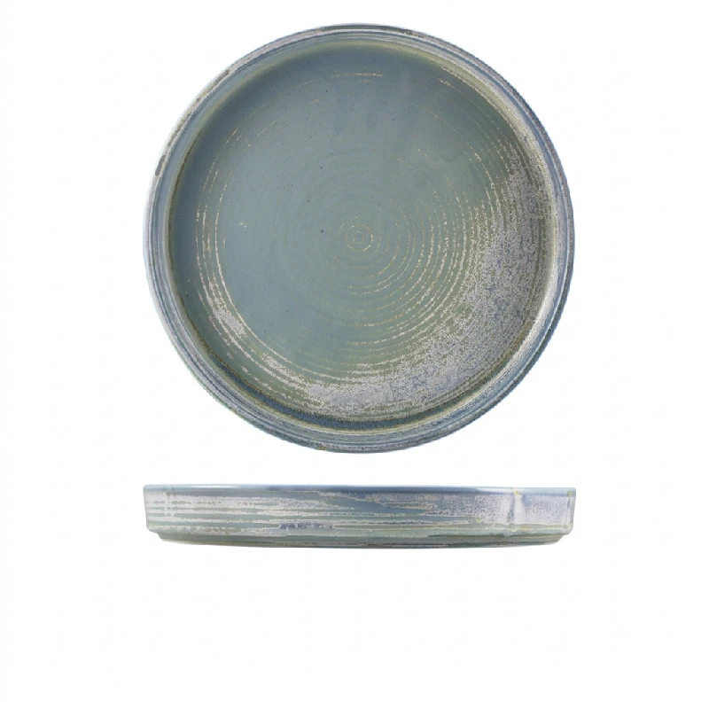 Terra Porcelain Seafoam Presentasjonstallerken 26 cm PR-PSF26 by Genware color Svart