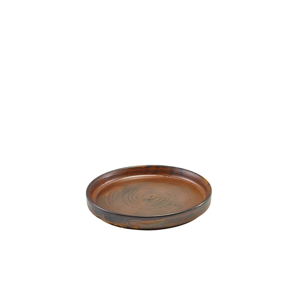 Terra Porcelain Rustic Kobber lav presentasjonsplate 14 cm LP-PRC14 by Genware color Svart