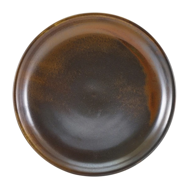 Terra Porcelain Rustic Kobber coupe-tallerken 19 cm CP-PRC19 by Genware color Svart