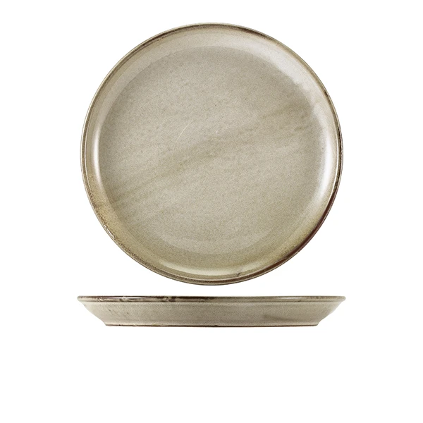Terra Porcelain Grey Coupe tallerken 27,5 cm CP-PG27 by Genware color Svart