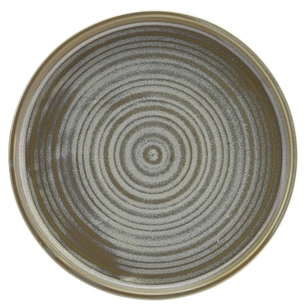 Terra Porcelain Matt Grå lav presentasjonstallerken 21 cm LP-PMG21 by Genware color Svart