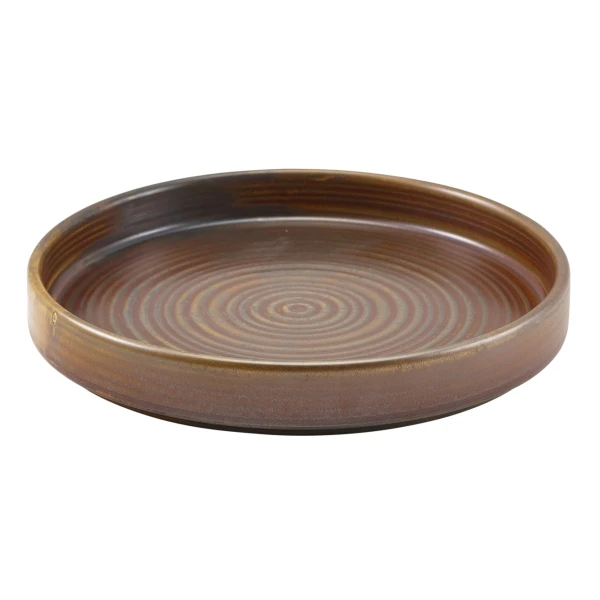 Terra Porcelain Rustic Kobber Presentasjonsfat 18 cm PR-PRC18 by Genware color Svart