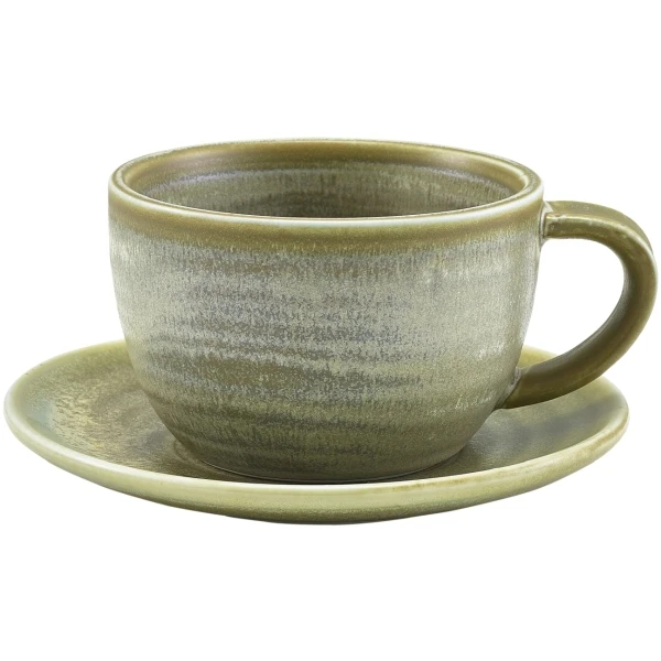 Terra Porcelain Matt Grå Underkopp 14,5 cm SCR-PMG14 by Genware color Svart