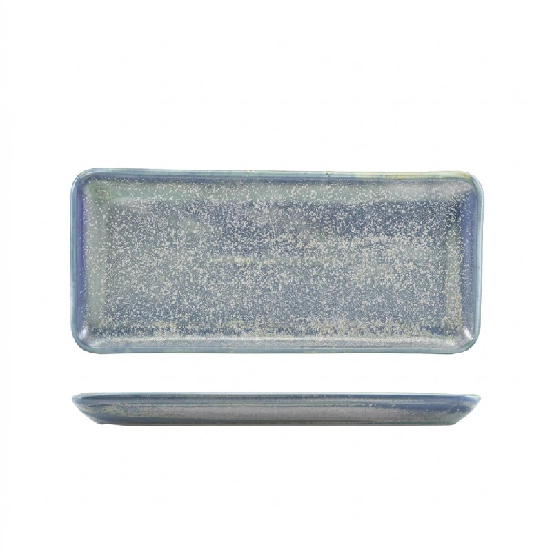Terra Porcelain Seafoam smalt rektangulært fat 31 x 14 cm NR-PSF30 by Genware color Svart
