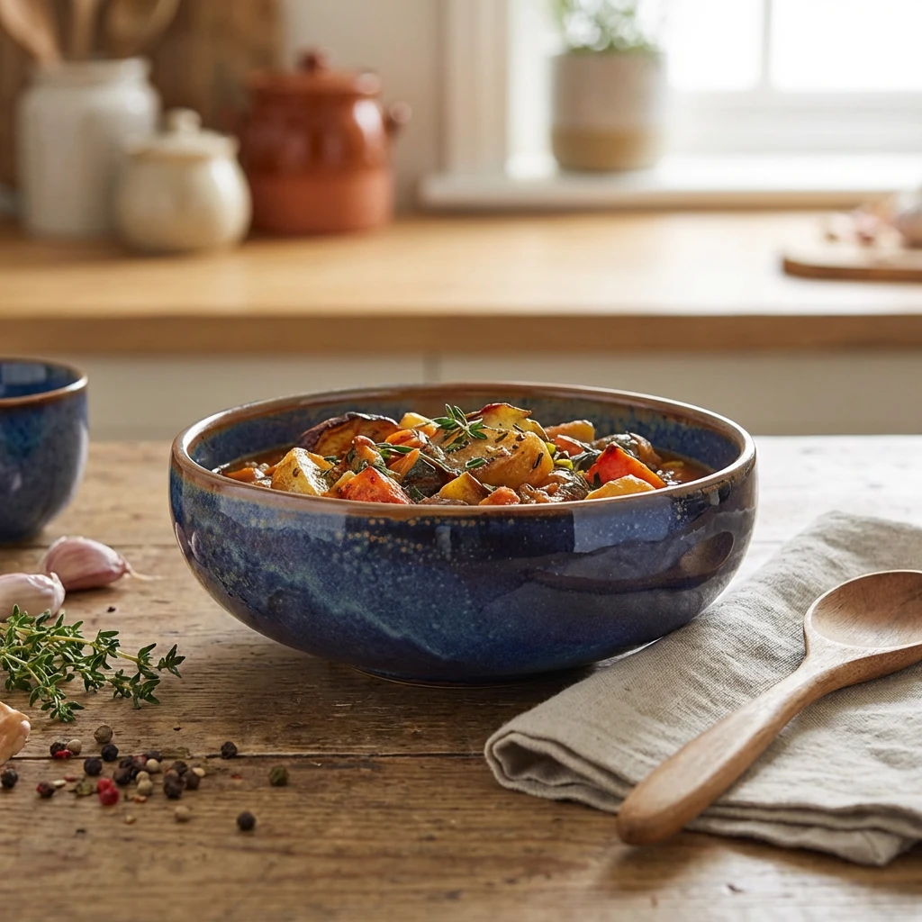 Terra Porcelain Aqua Blå Maven Skål 20 cm BB-PBL20 by Genware color Svart