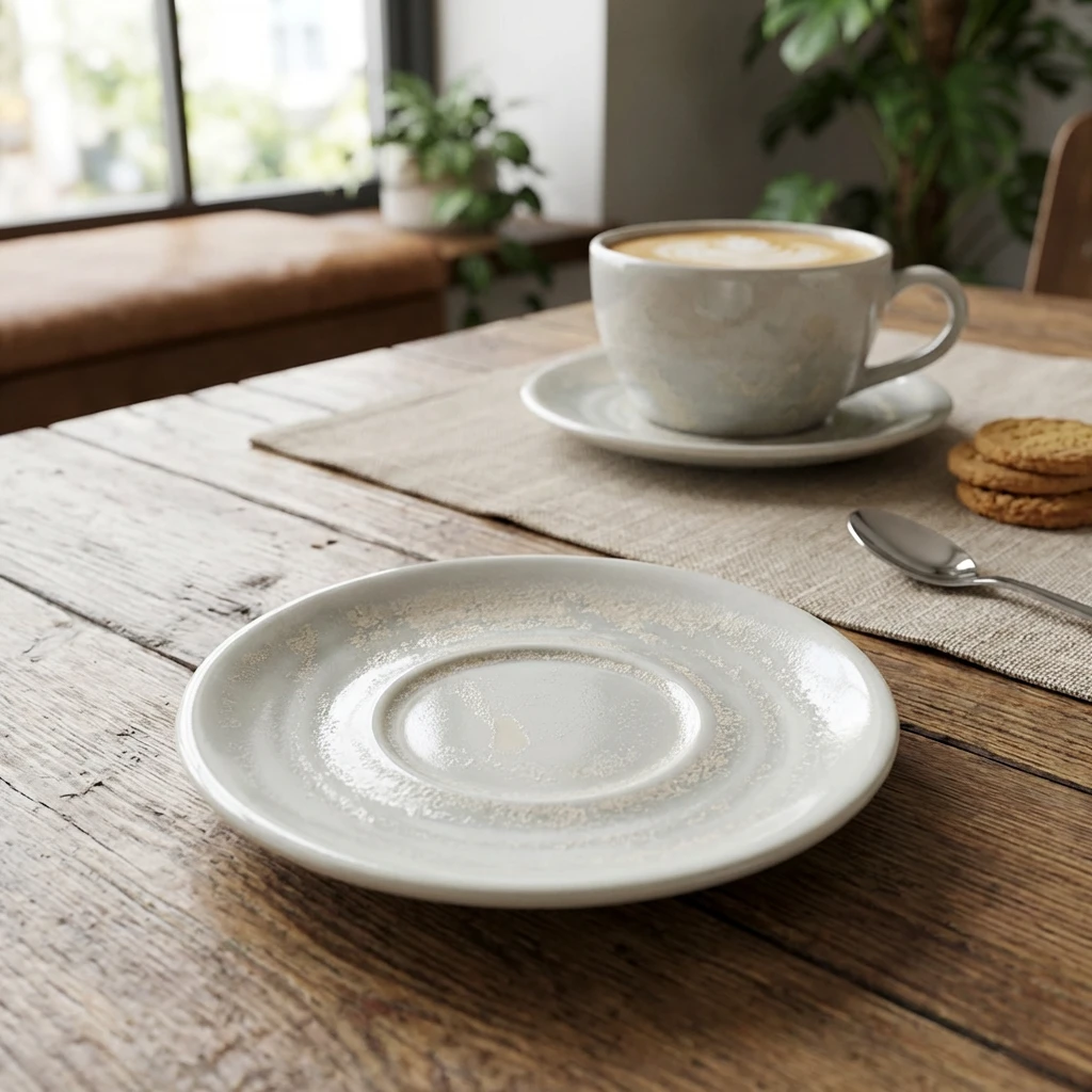 Terra Porcelain Pearl tefat 14,5 cm SCR-PPL14 by Genware color Svart