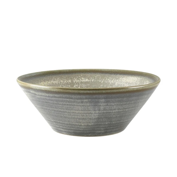 Terra Porcelain Matt Grå kjegleformet skål 16 cm CN-PMG16 by Genware color Svart