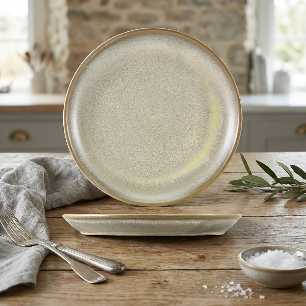 Terra Porcelain Matt Grå coupe-tallerken 24 cm CP-PMG24 by Genware color Svart