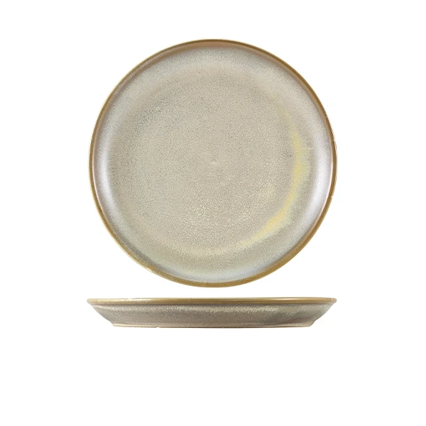 Terra Porcelain Matt Grå coupe-tallerken 24 cm CP-PMG24 by Genware color Svart