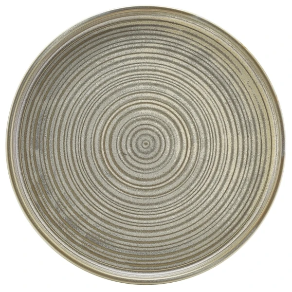 Terra Porcelain Matt Grå lav presentasjonstallerken 25 cm LP-PMG25 by Genware color Svart