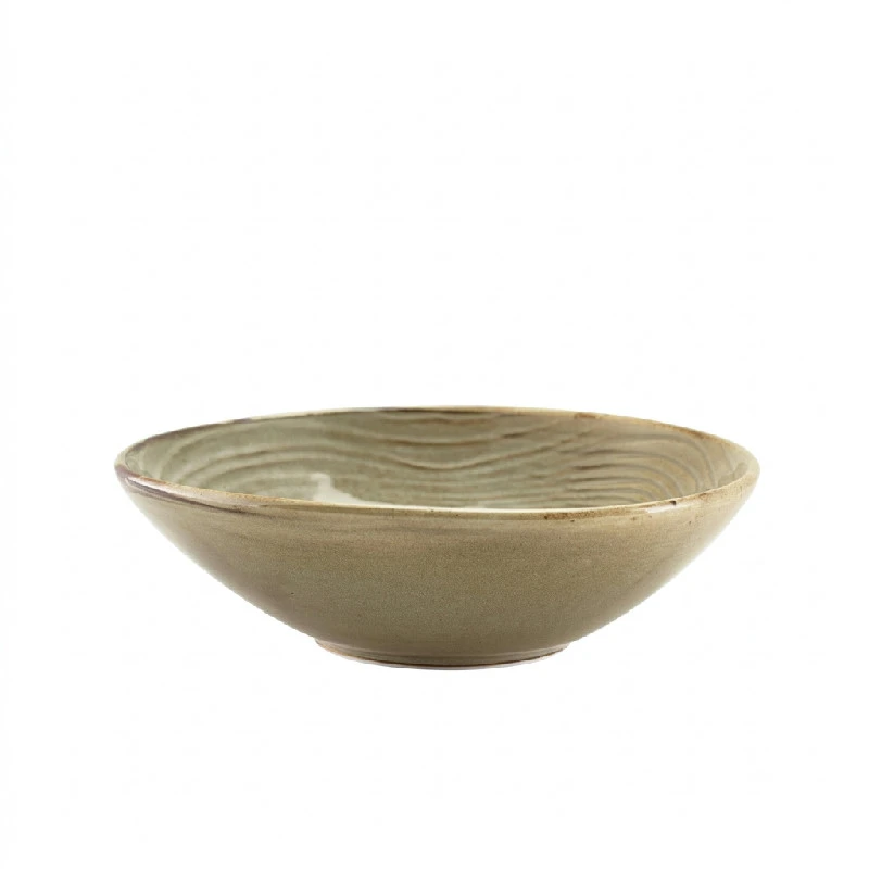 Terra Porcelain Grey organisk skål 22 cm BW-PGG22 by Genware color Svart