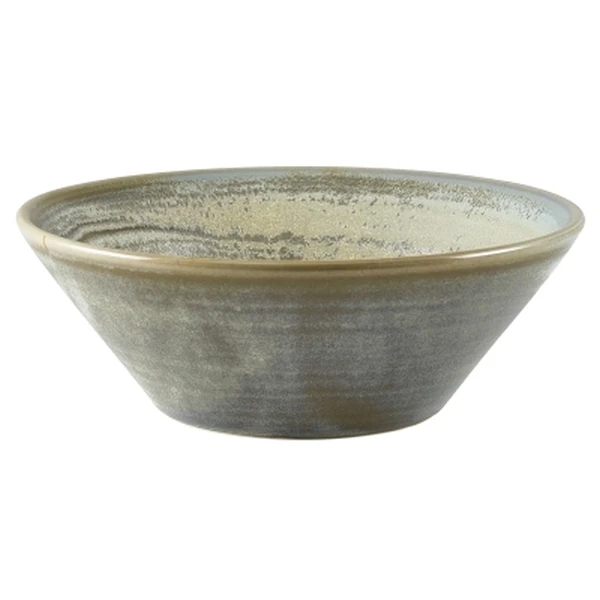 Terra Porcelain Matt Grå kjegleformet skål 14 cm CN-PMG14 by Genware color Svart