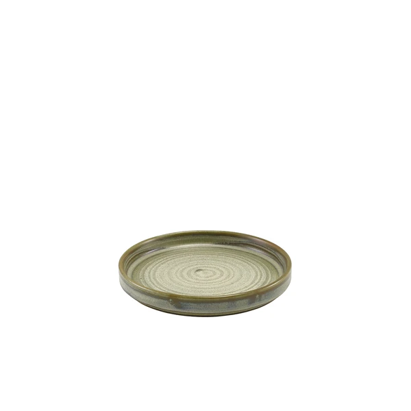 Terra Porcelain Matt Grå lav presentasjonstallerken 14 cm LP-PMG14 by Genware color Svart