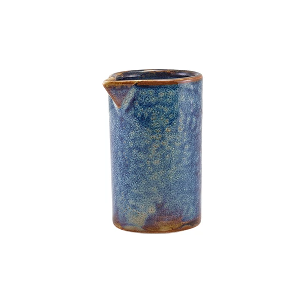 Terra Porcelain Aqua Blå mugge med rette sider 10 cl / 3,5 oz SJ-PBL10 by Genware color Svart