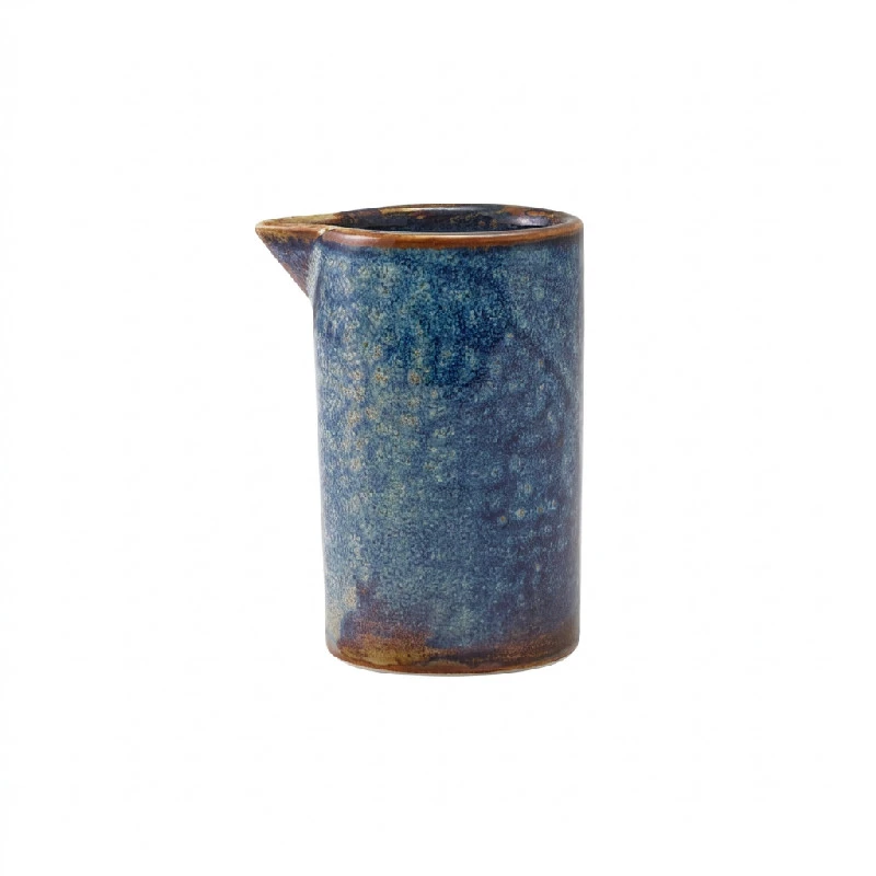 Terra Porcelain Aqua Blå mugge med rette sider 10 cl / 3,5 oz SJ-PBL10 by Genware color Svart