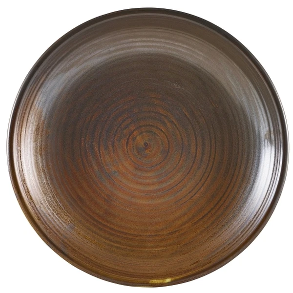 Terra Porcelain Rustic Kobber Deep Coupe Tallerken 25cm DC-PRC25 by Genware color Svart