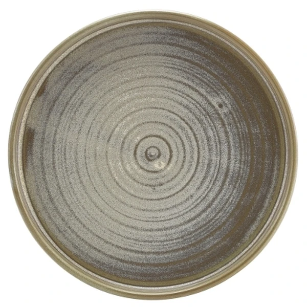 Terra Porcelain Matt Grå lav presentasjonstallerken 18 cm LP-PMG18 by Genware color Svart