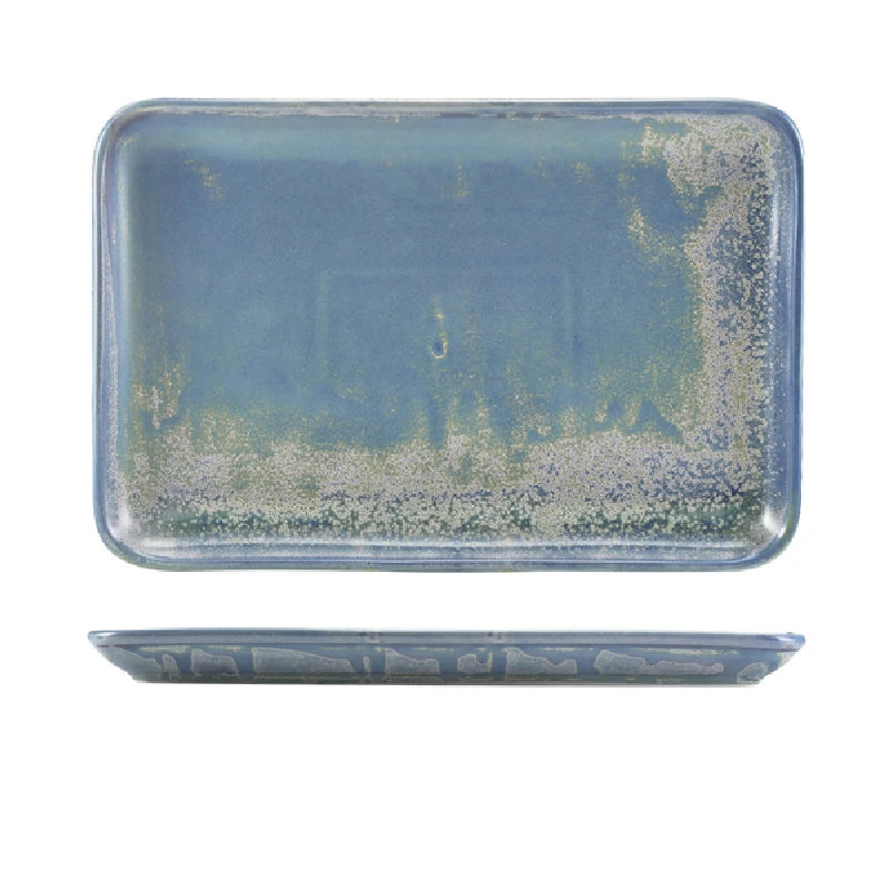 Terra Porcelain Seafoam rektangulært fat 30 x 20 cm NR-PSF32 by Genware color Svart