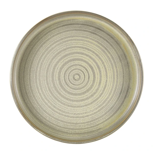 Terra Porcelain Matt Grå presentasjonsfat 26 cm PR-PMG26 by Genware color Svart