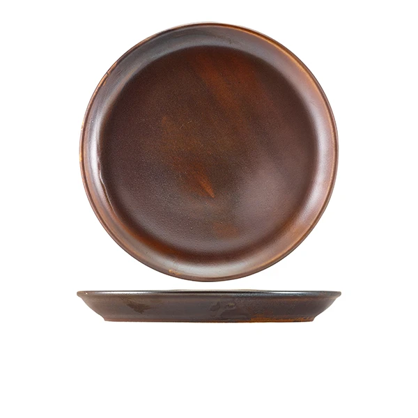 Terra Porcelain Rustic Kobber Coupe-tallerken 27,5 cm CP-PRC27 by Genware color Svart