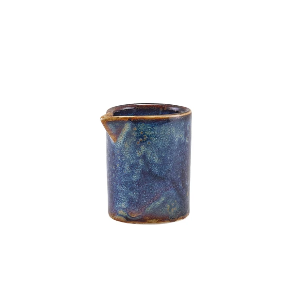 Terra Porcelain Aqua Blå mugge med rette sider 5 cl / 1,75 oz SJ-PBL5 by Genware color Svart