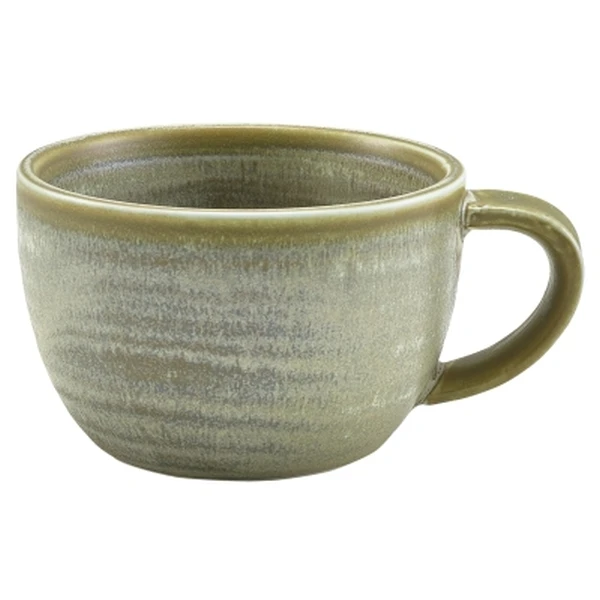Terra Porcelain Matt Grå kaffekopp 28,5 cl/10 oz CUP-PMG28 by Genware color Svart