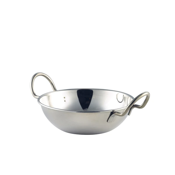 S/St. Balti-skål 15 cm (6") med håndtak BD15 by Genware color Svart