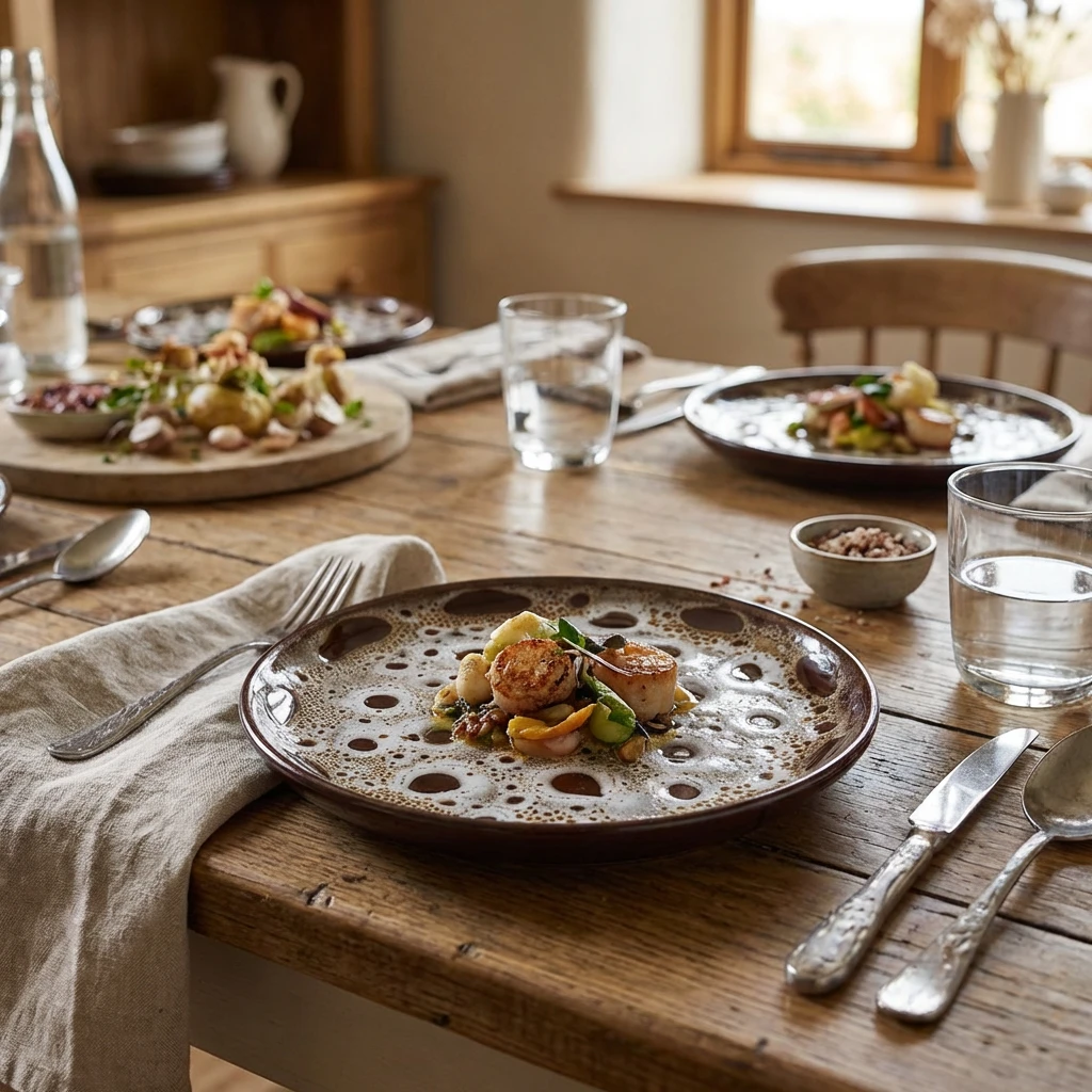 Sabrosa Luna Plate 19,5 cm SBR-PL19LN by Genware color Svart