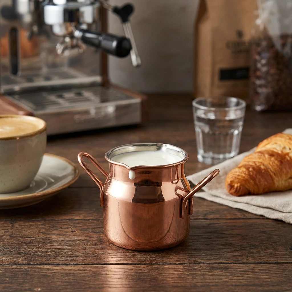 Mini Copper Milk Fløtebeholder 2,5 oz MMC25C by Genware color Svart