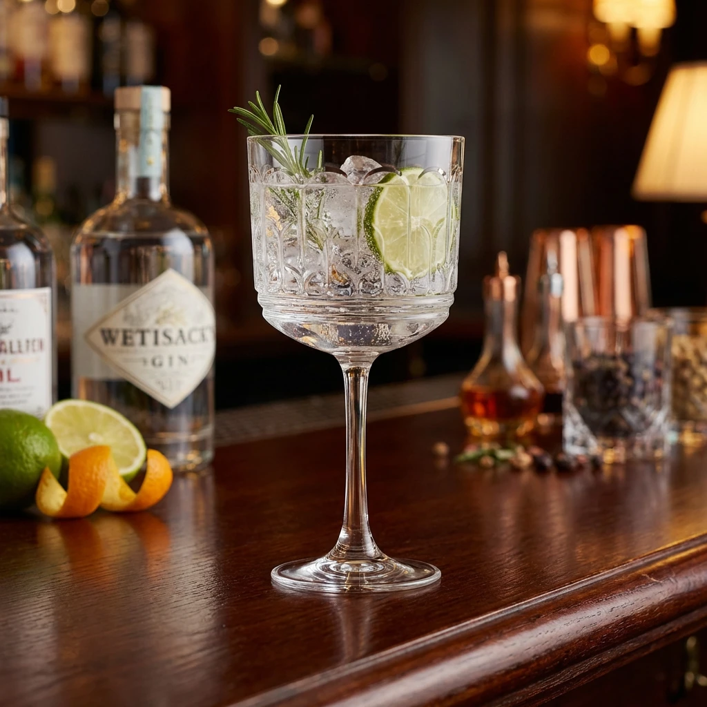 Archie Gin Cocktailglass 47cl/16,5oz ARH747KF by Genware color Svart