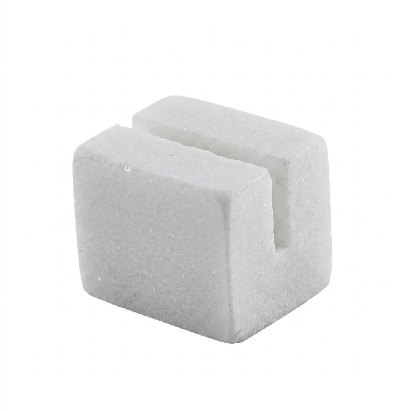 White Marble Sign Holder 3 x 2,5 x 2,5 cm MSH3W by Genware color Svart