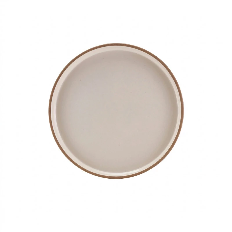 GenWare Kava White presentasjonstallerken i steintøy 25 cm LPR-KW25 by Genware color Svart