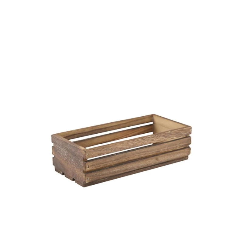 Genware Dark Rustic Trekasse 25 x 12 x 7,5 cm TR216 by Genware color Svart