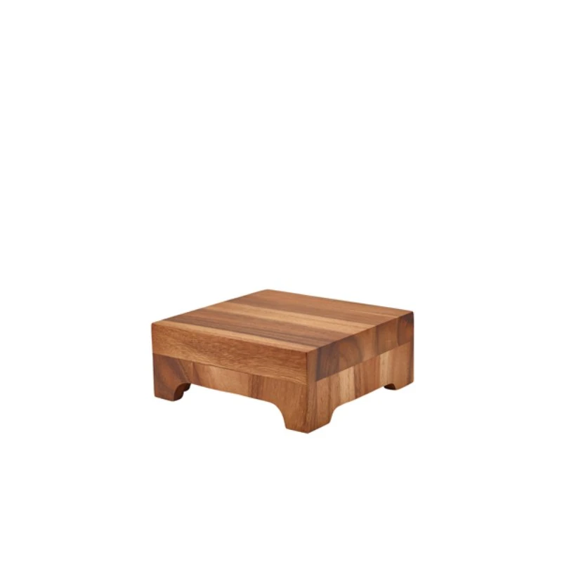 GenWare Acacia Wood Displayblokk 25 x 10 cm RSR-WBB2510 by Genware color Svart
