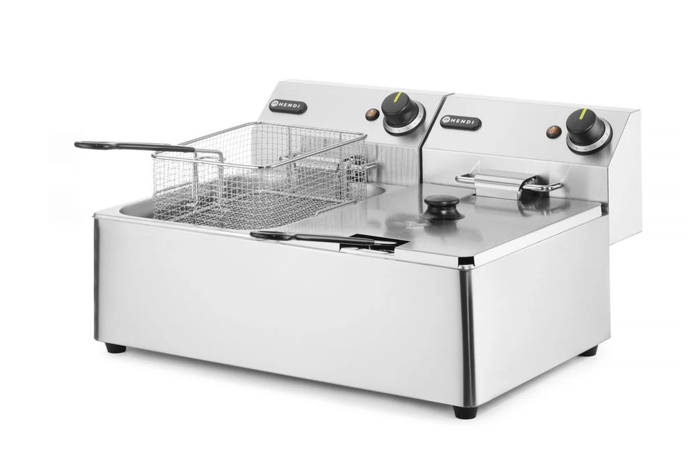 Hendi Kitchen Line Bordfrityrkoker 2x6L 230V 205853 by Hendi color Svart