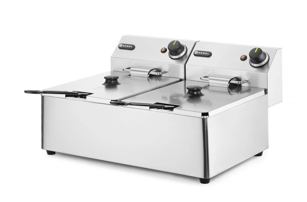 Hendi Kitchen Line Bordfrityrkoker 2x6L 230V 205853 by Hendi color Svart